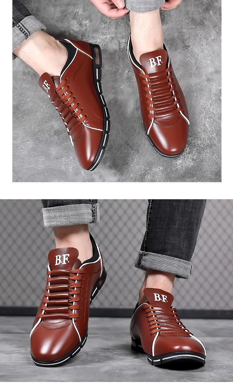 👑 King British Cuir – Loafer Casual Plat