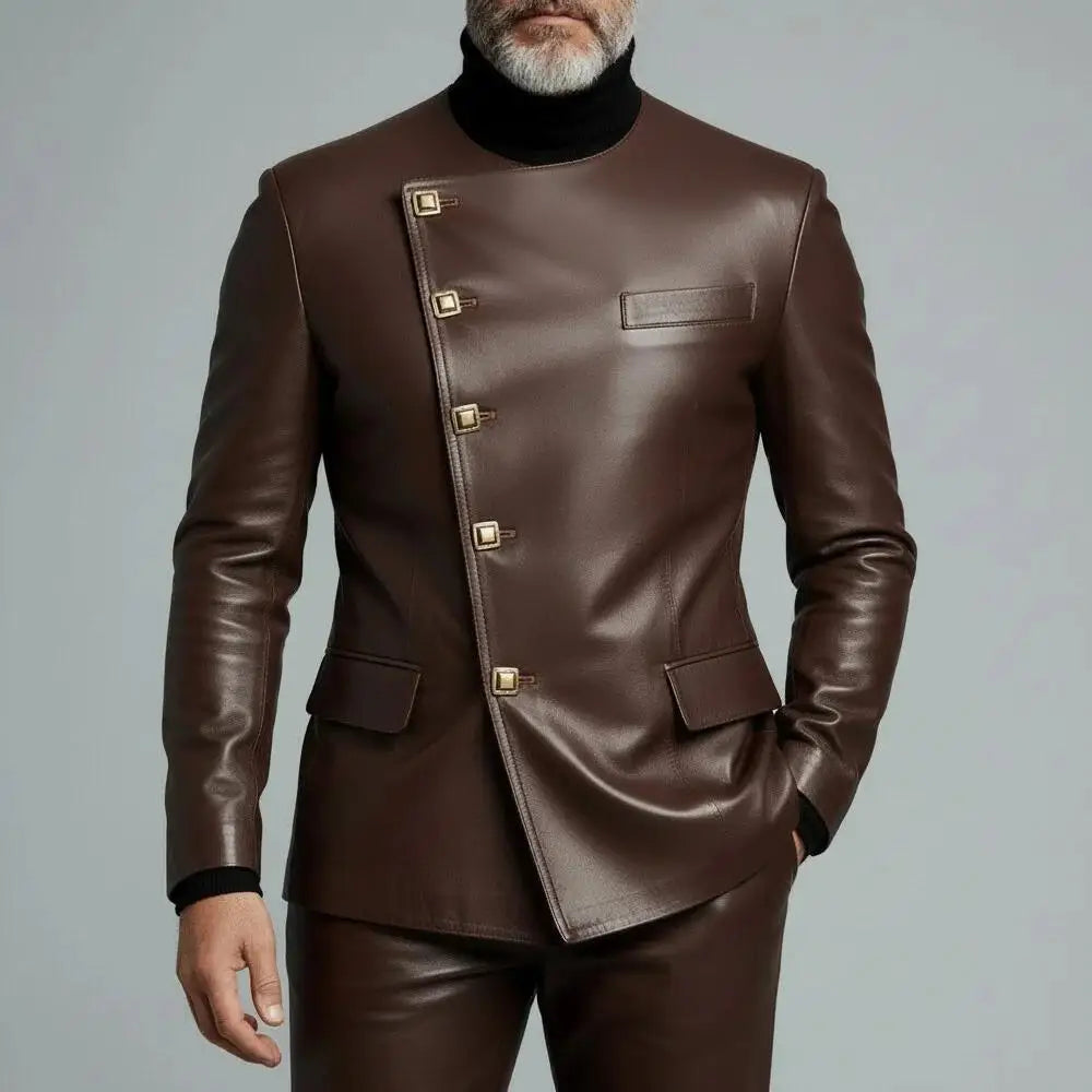 👑 KING POWER JACKET — VESTE PU SLIM FIT SIGNATURE