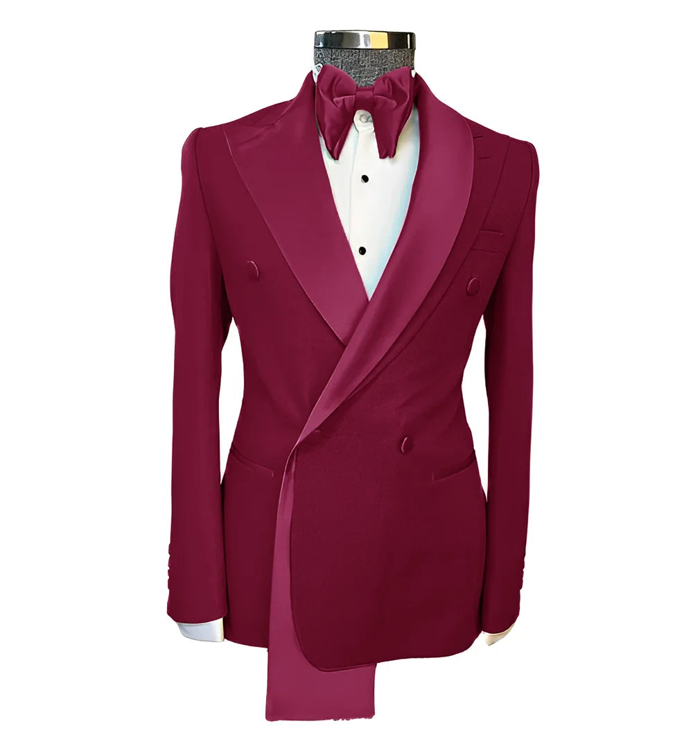 👑 KING PEAK LAPEL BLAZER — VESTE MARIAGE REVERS EN POINTE SUR MESURE