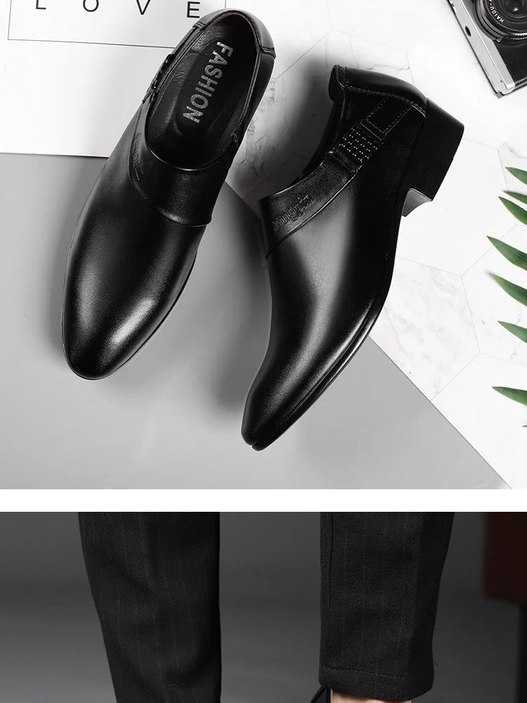 👑 Royal Slip-On Cuir – Oxford Business Grande Taille