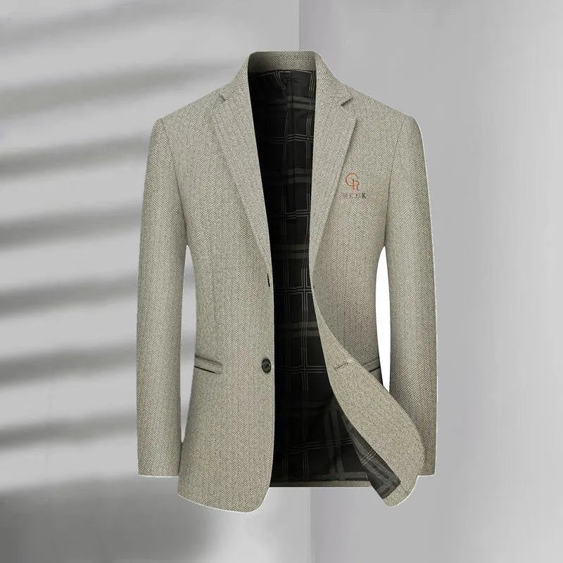 👑 KING WOOL BLAZER — VESTE BLAZER LAINE LUXE BUSINESS CASUAL SIGNATURE