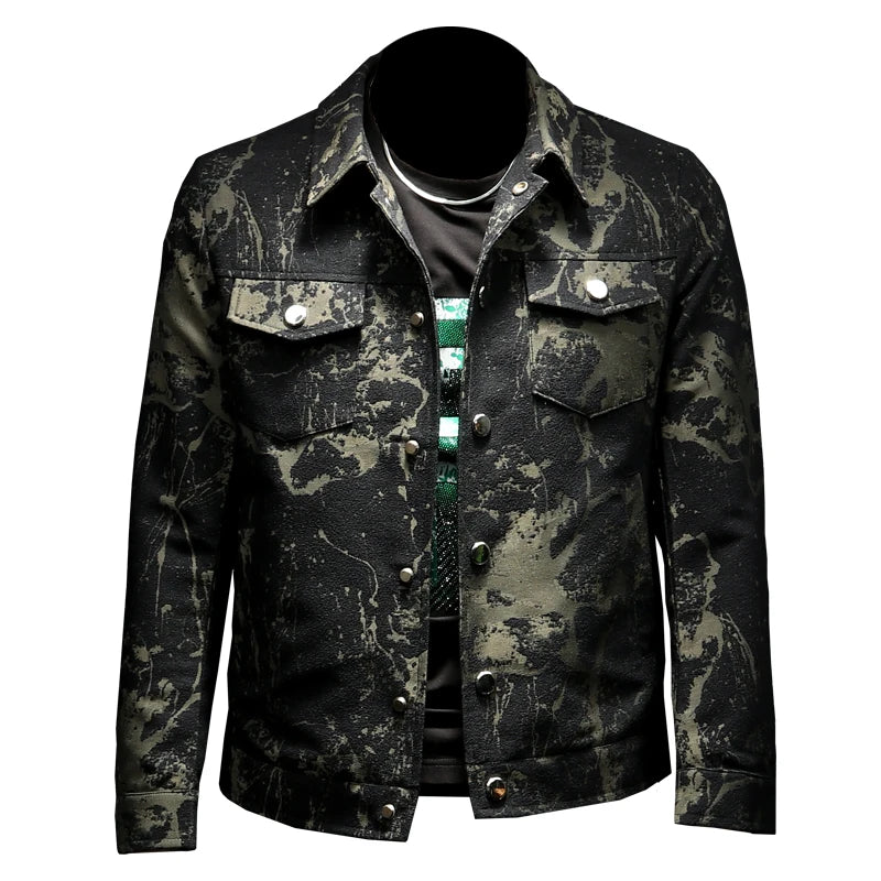 👑 KING JACQUARD BLAZER — VESTE SLIM FIT JACQUARD BUSINESS CASUAL COUPE-VENT