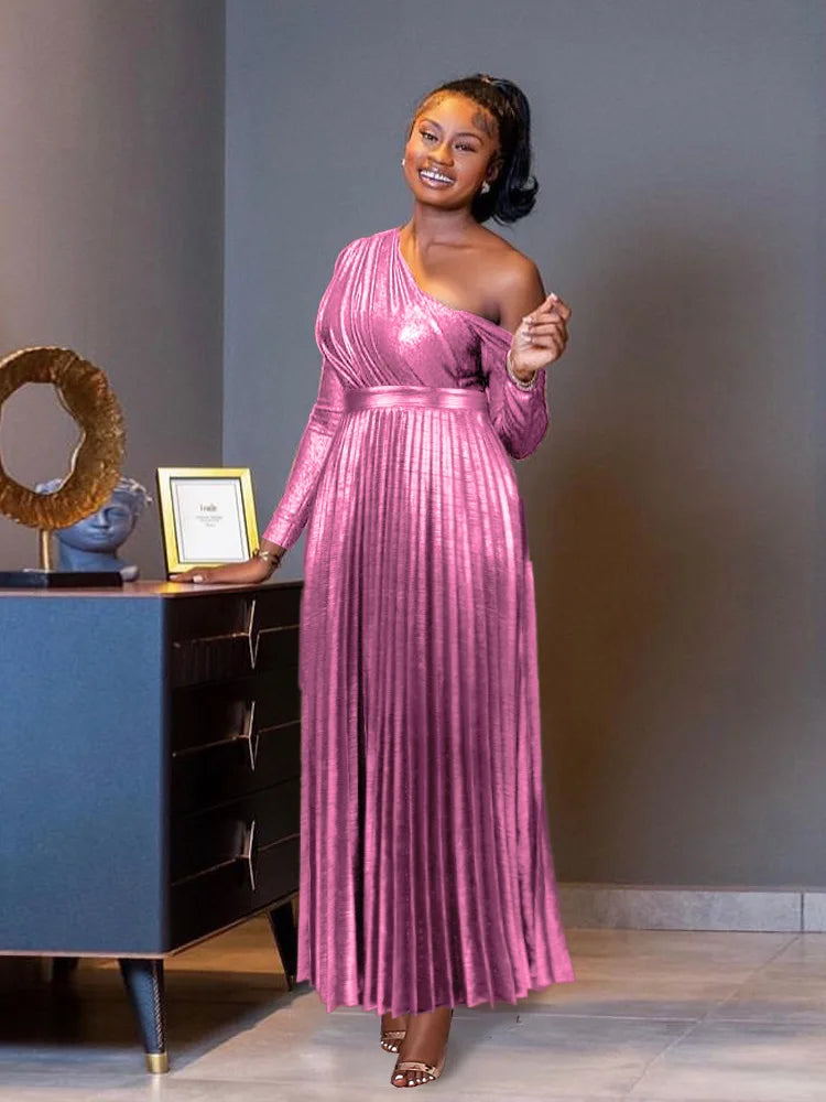 👑 QUEEN SILHOUETTE — ROBE LONGUE ASYMÉTRIQUE DOS NU COUTURE
