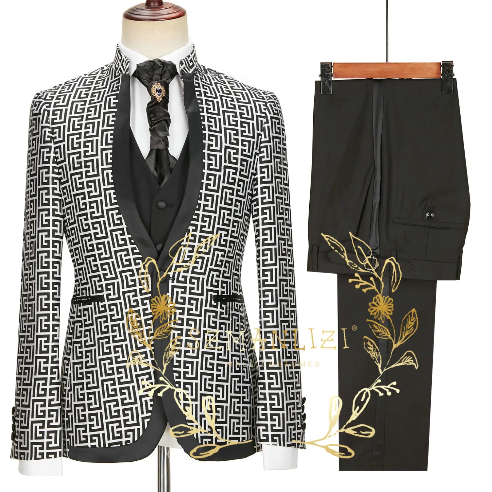 👑 King Léopard Or – Costume 3 Pièces Audace