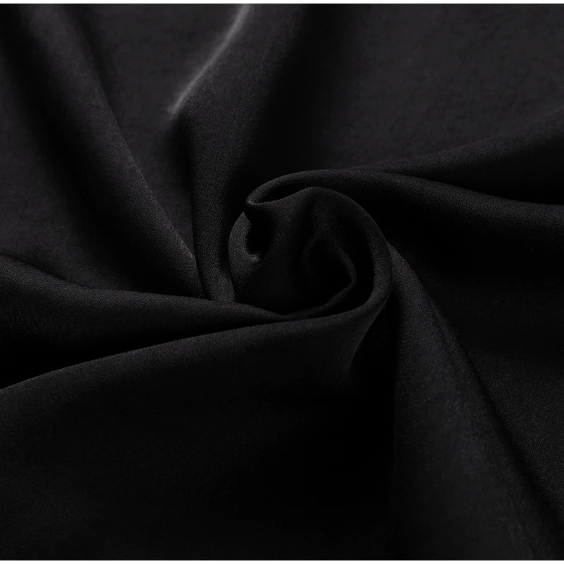 👑 QUEEN SATIN RIBBON — ROBE LONGUE COL DIAGONAL & DOS NU SIGNATURE