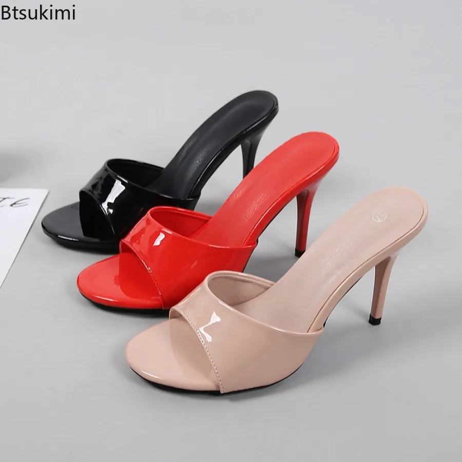👑 ROYAL MULES — TALONS FINS LACQUÉES