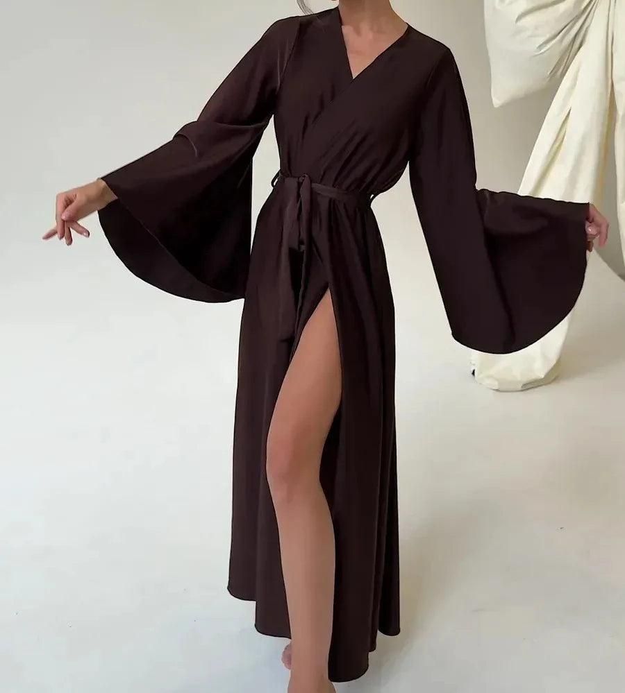 👑 QUEEN LACE — VELVET NIGHT ROBE SIGNATURE