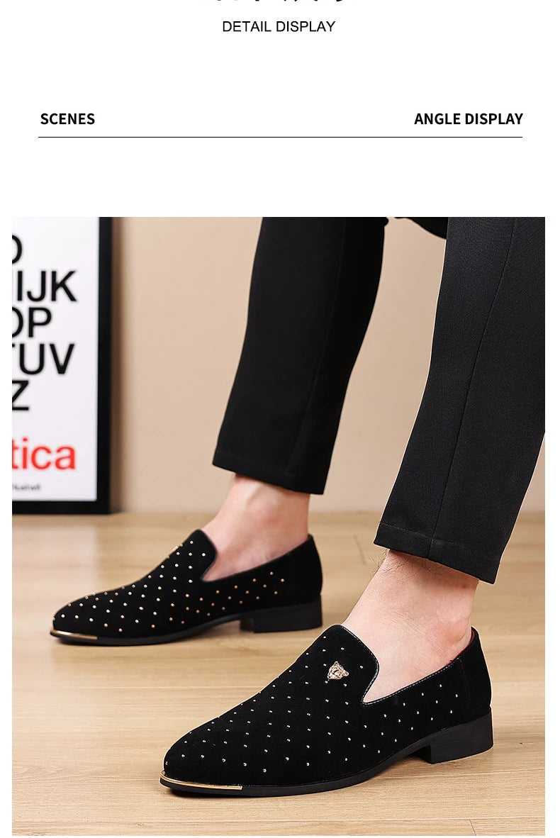 👑 King Loafer Suède – Chaussure Élégante Confort