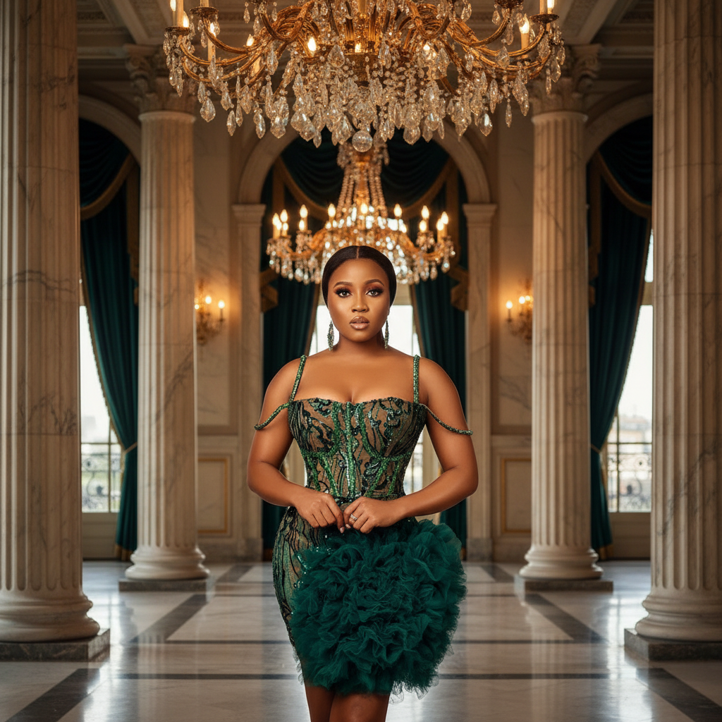 👑 Queen Sirène Dentelle – Épaule Libre