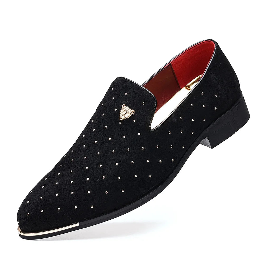 👑 King Loafer Suède – Chaussure Élégante Confort
