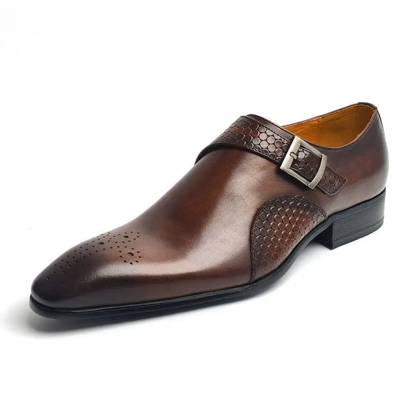 👑 King Monk Cuir – Loafer Business Signature