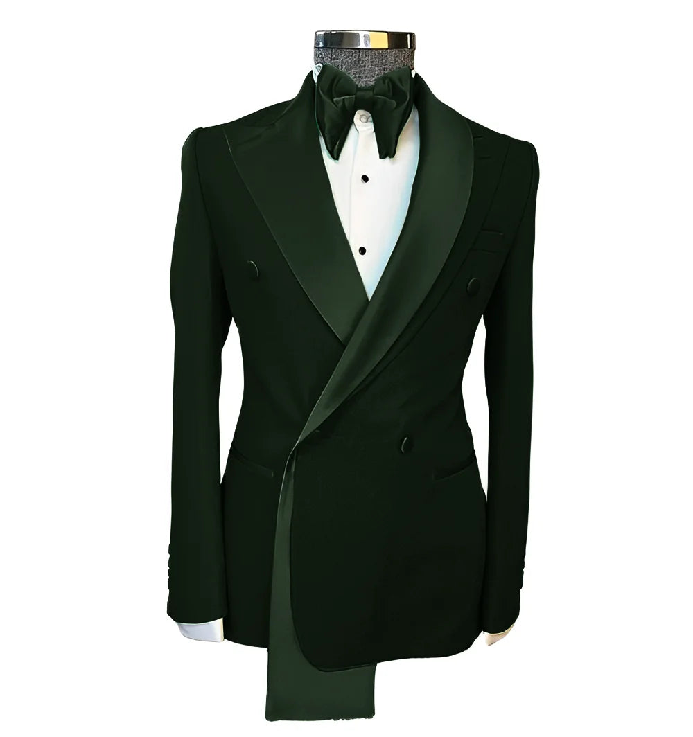 👑 KING PEAK LAPEL BLAZER — VESTE MARIAGE REVERS EN POINTE SUR MESURE