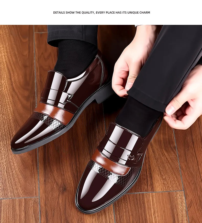 👑 Royal Brogue Retro – Oxford Sculpté Gentleman