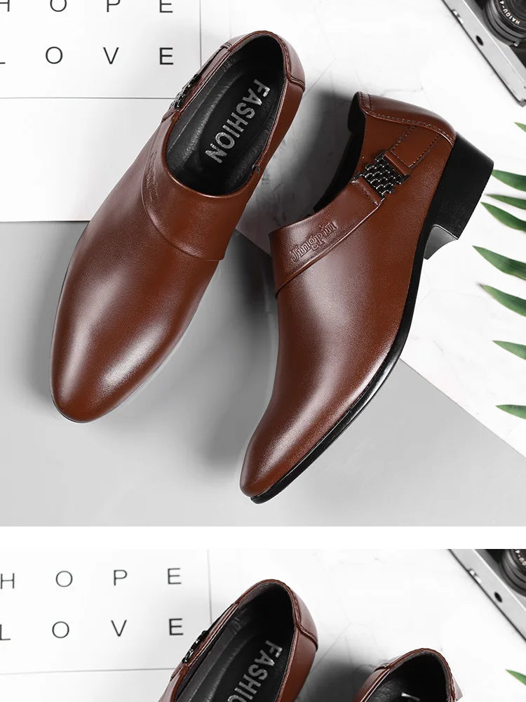 👑 Royal Slip-On Cuir – Oxford Business Grande Taille