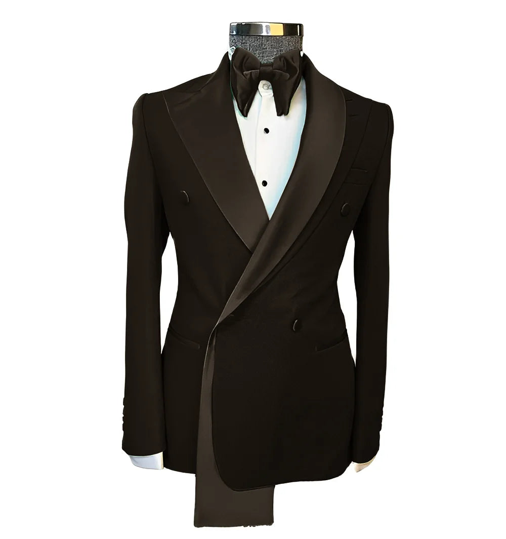 👑 KING PEAK LAPEL BLAZER — VESTE MARIAGE REVERS EN POINTE SUR MESURE