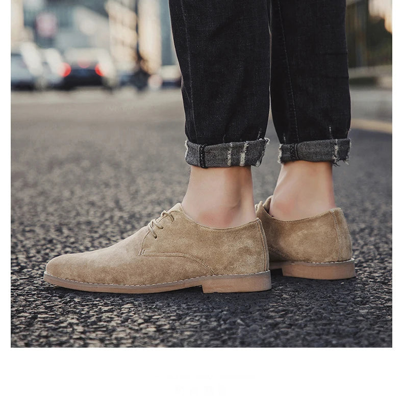👑 King Derby Suede – Grande Taille Business