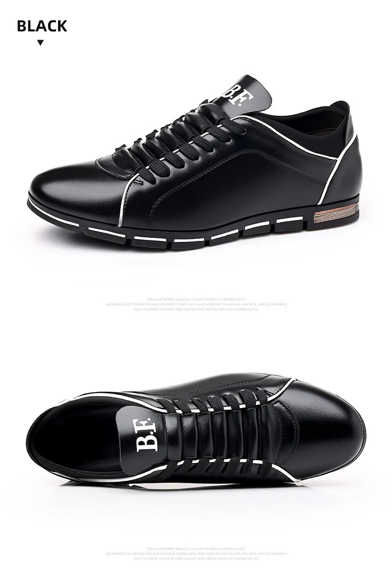 👑 King British Cuir – Loafer Casual Plat