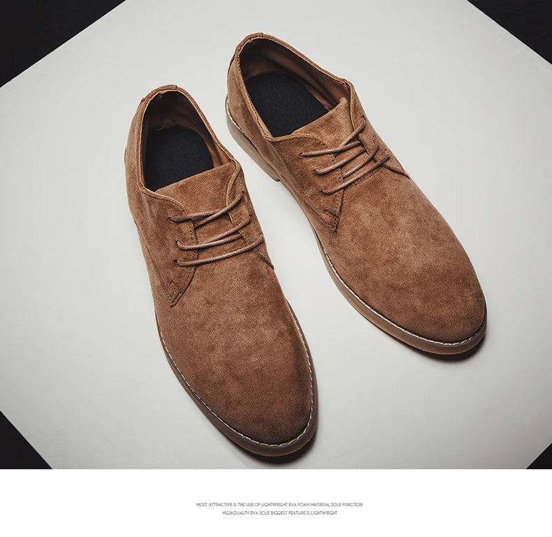👑 King Derby Suede – Grande Taille Business