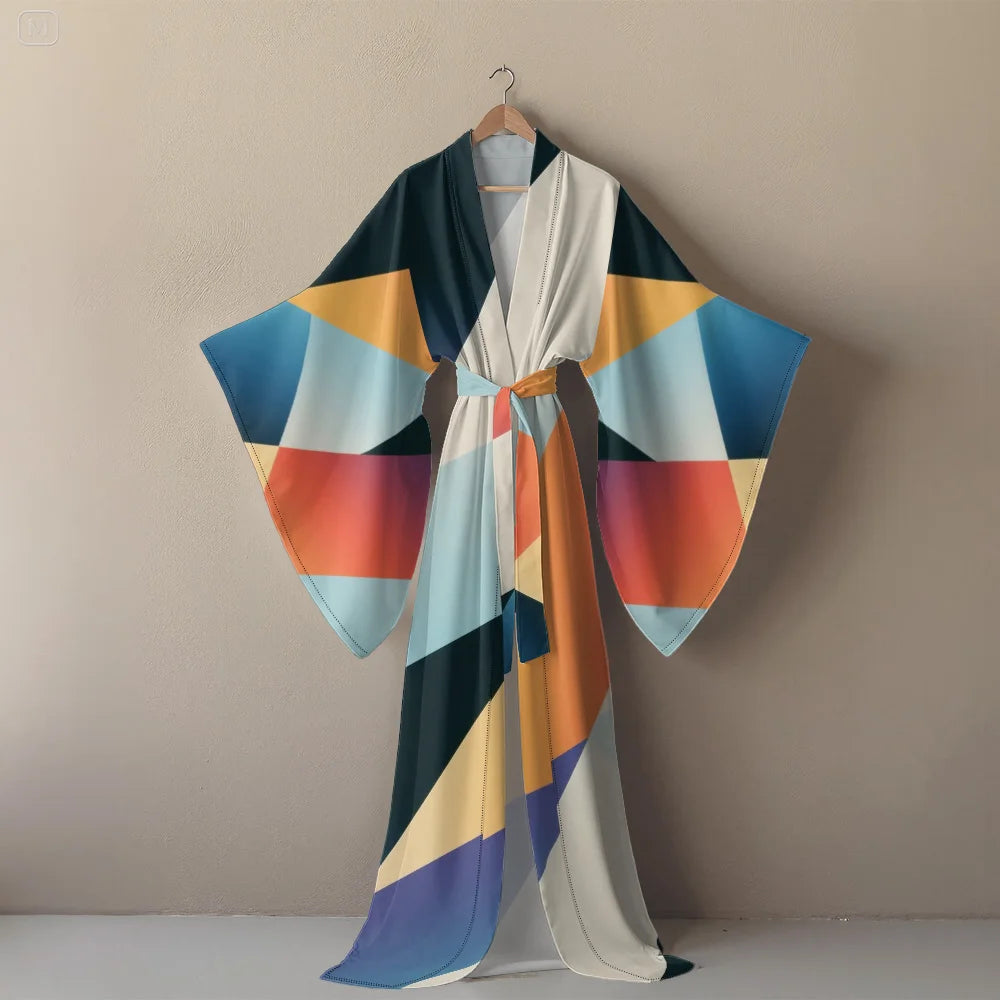 👑 Queen Kimono Boho – Robe Vacances Luxe