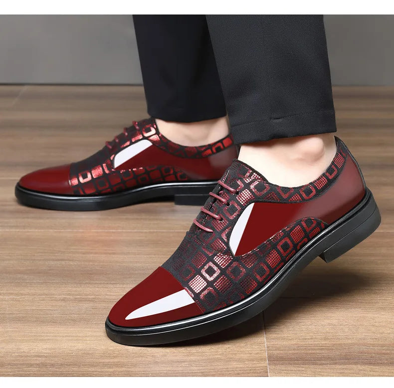 👑 Royal Business PU – Chaussure Costume Formelle
