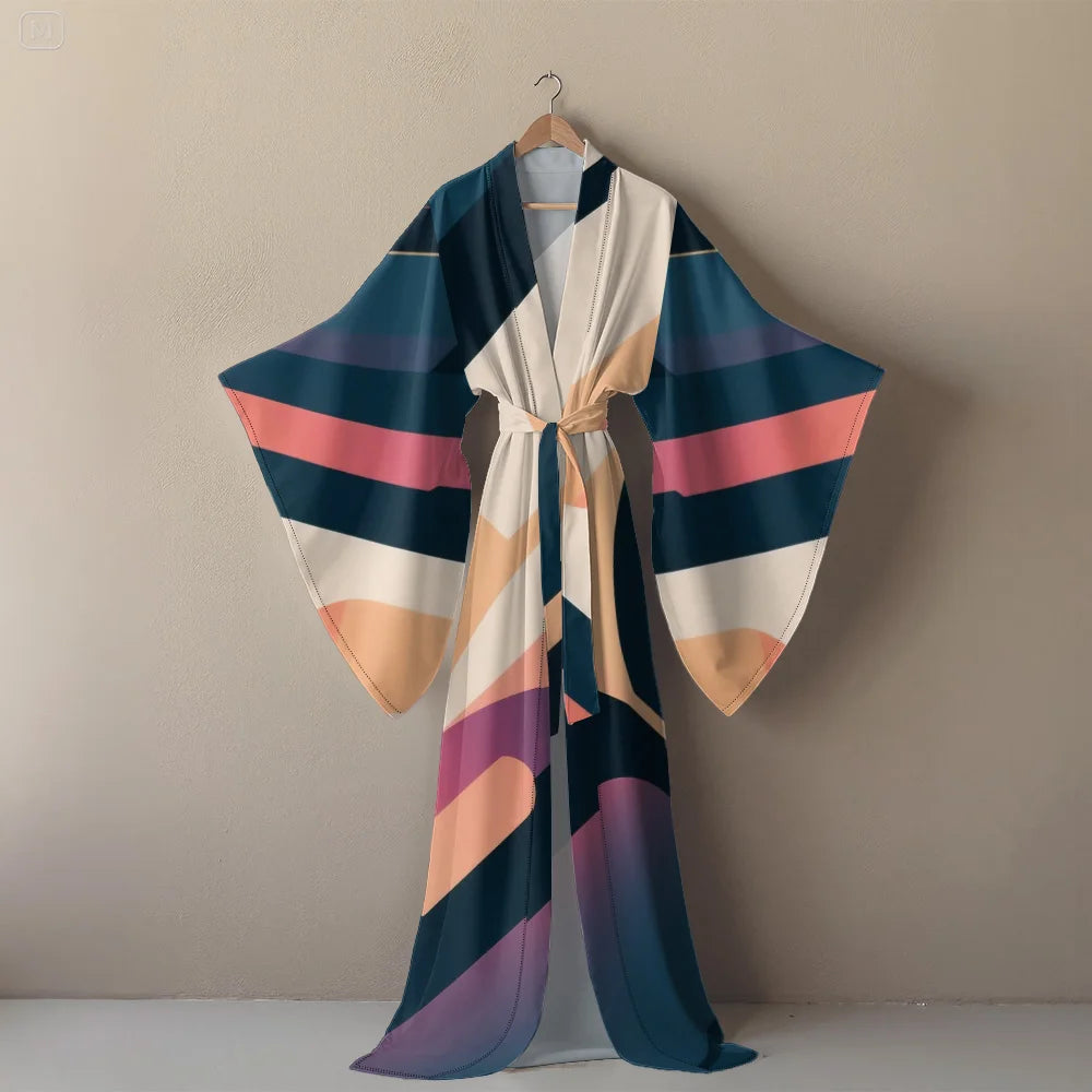 👑 Queen Kimono Boho – Robe Vacances Luxe