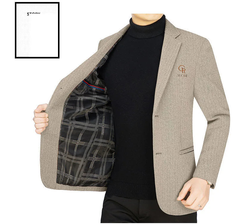 👑 KING WOOL BLAZER — VESTE BLAZER LAINE LUXE BUSINESS CASUAL SIGNATURE