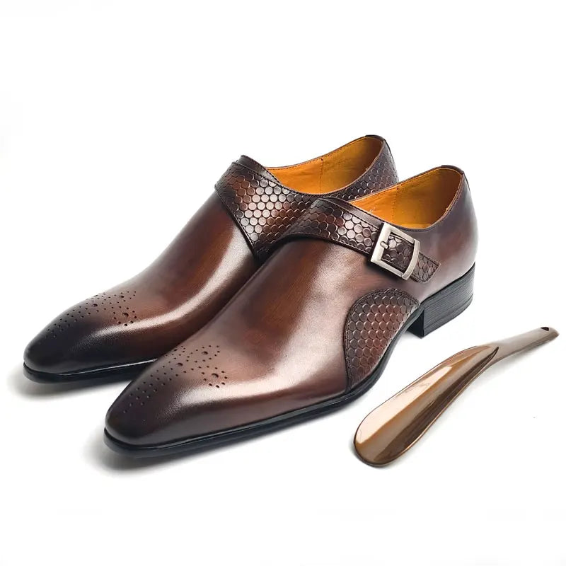 👑 King Monk Cuir – Loafer Business Signature