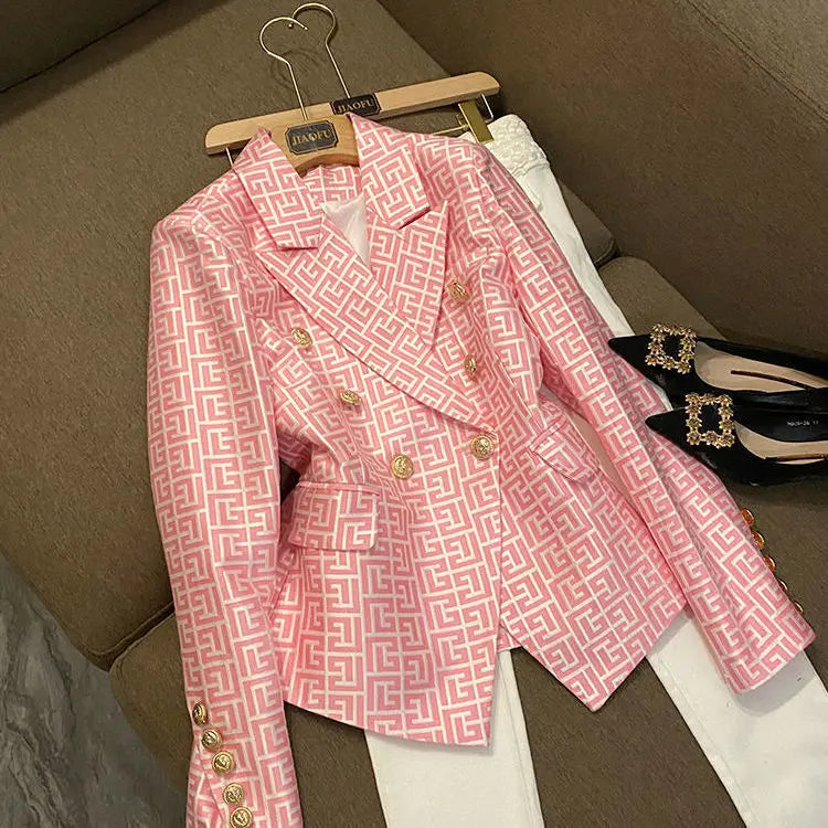 👑 BLAZER GÉOMÉTRIQUE QUEEN — ÉDITION SIGNATURE PARIS
