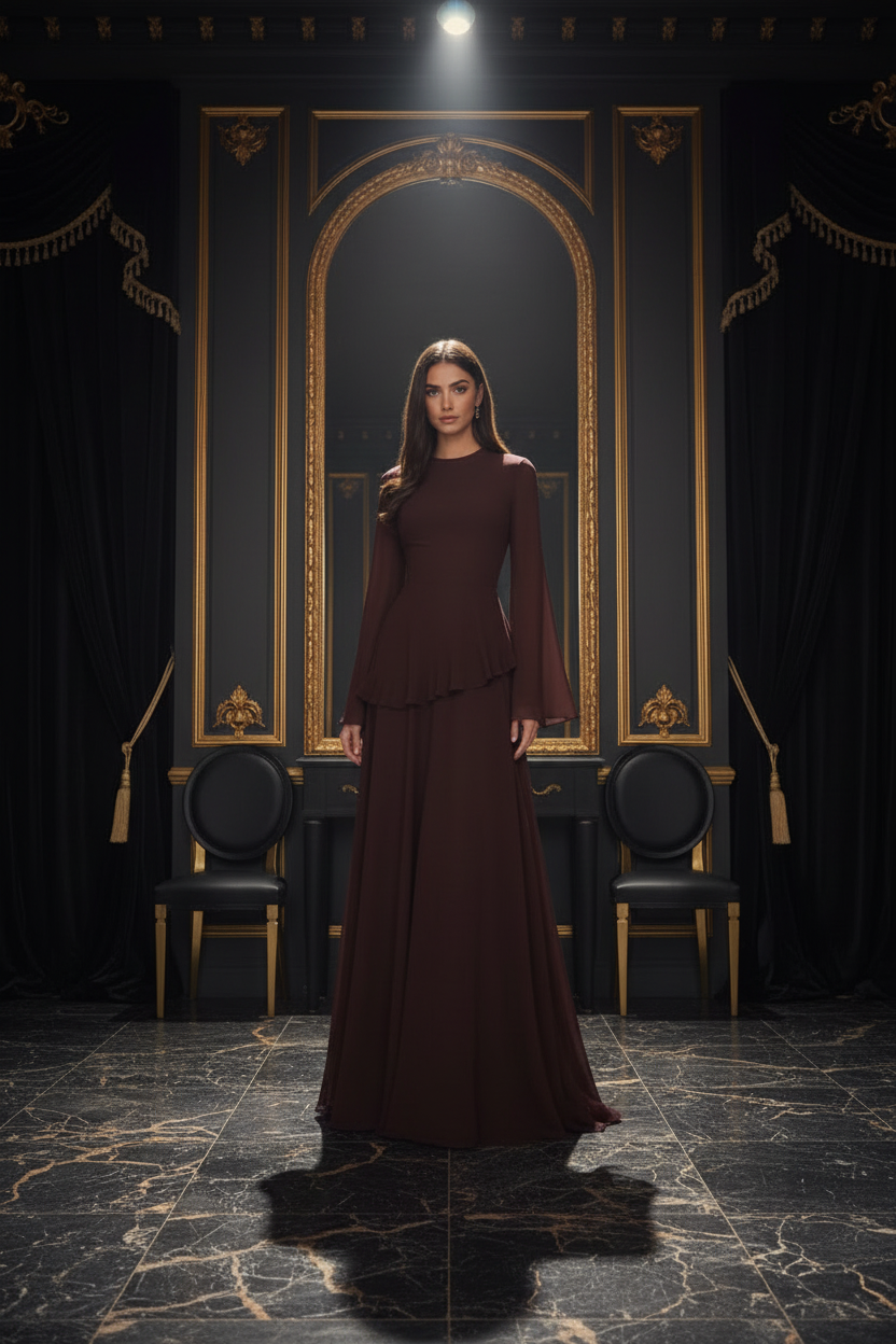 👑 QUEEN VOLANTS — ROBE FLUIDE SIGNATURE RUNWAY EDITION