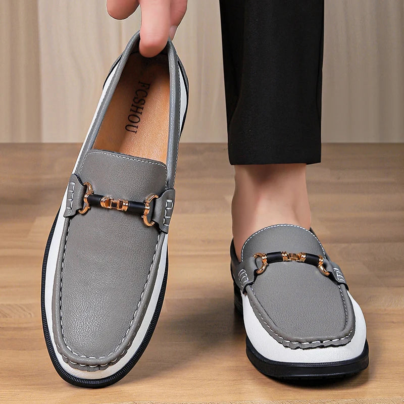 👑 King Loafer Boucle – Mocassin Cuir Premium
