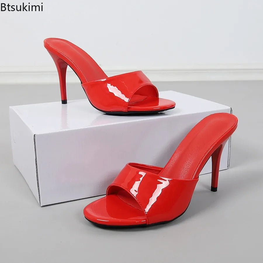 👑 ROYAL MULES — TALONS FINS LACQUÉES