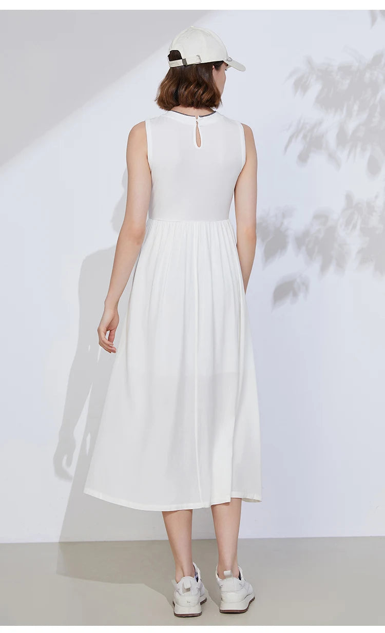👑 QUEEN CHIFFON CHAIN — ROBE SANS MANCHES CHIFFON & CHAÎNE ÉLÉGANCE ÉTÉ