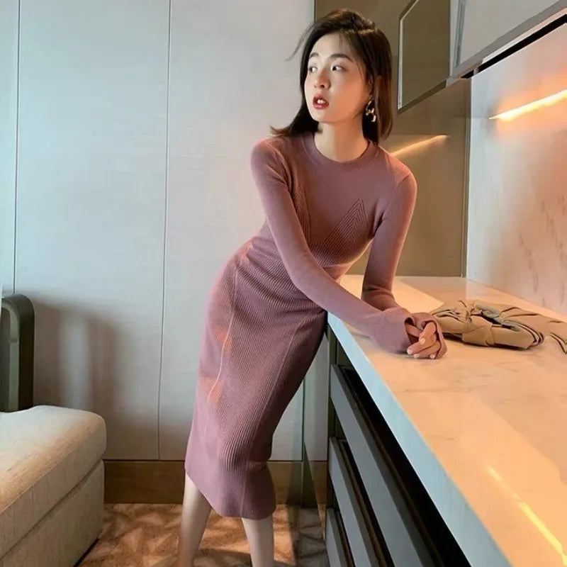 👑 QUEEN KNIT — ROBE LONGUE MAILLE SIGNATURE