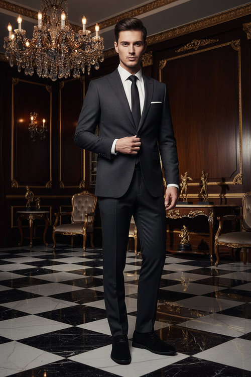 👑 King Derby Suede – Grande Taille Business