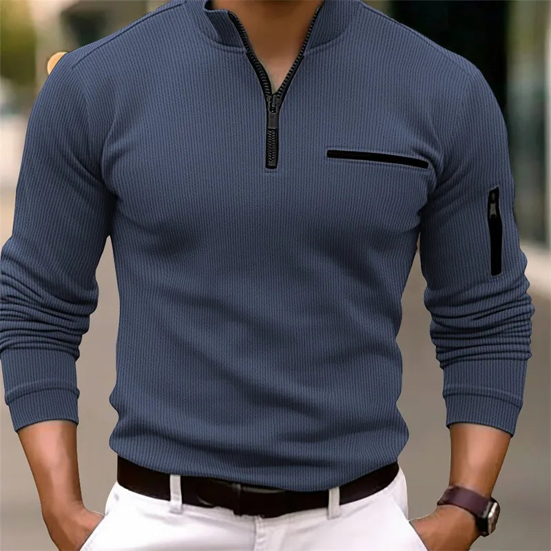 👑 KING POLO ZIP RAYURES — OUTDOOR SIGNATURE RUNWAY EDITION