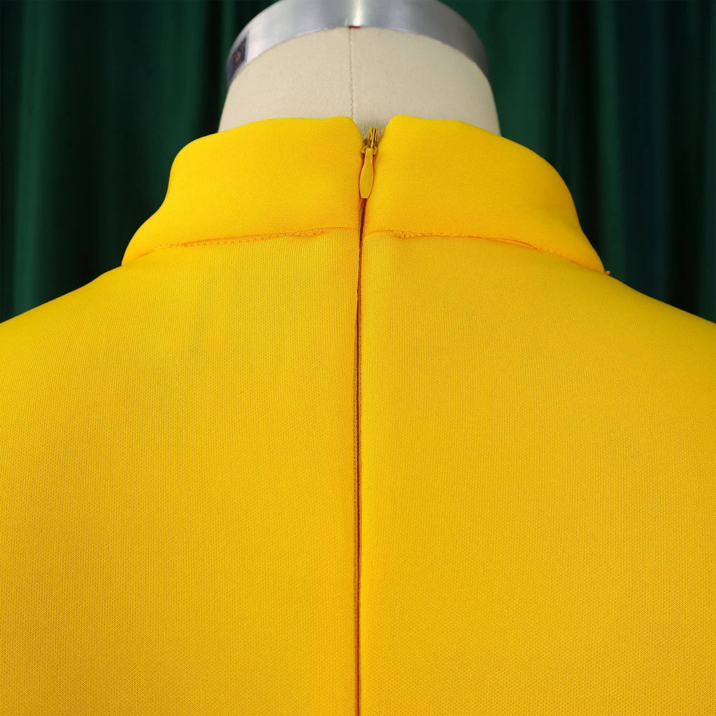 👑 QUEEN BOW — ROBE PLISSÉE À NŒUD SIGNATURE