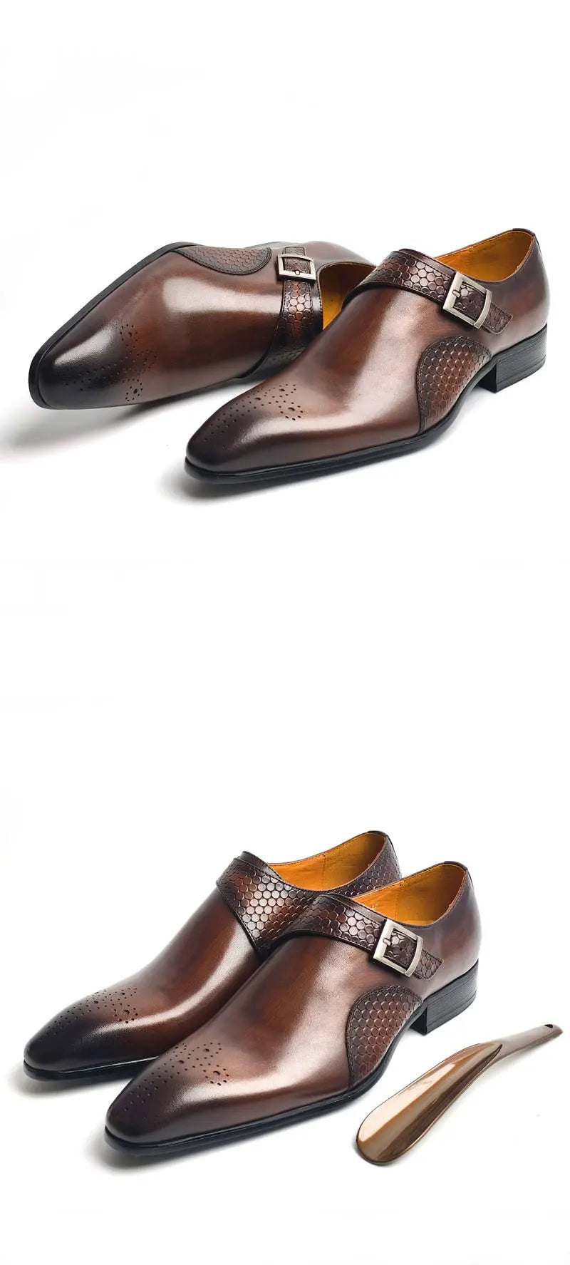 👑 King Monk Cuir – Loafer Business Signature