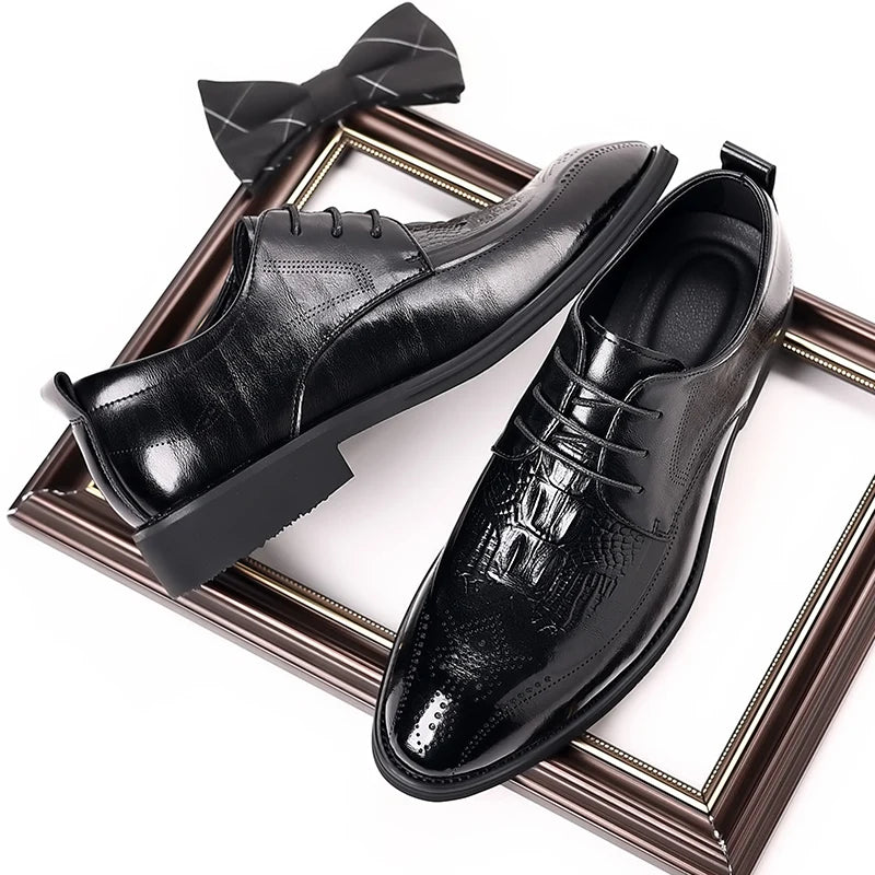 👑 King Derby Verni – Chaussure Banquet Prestige