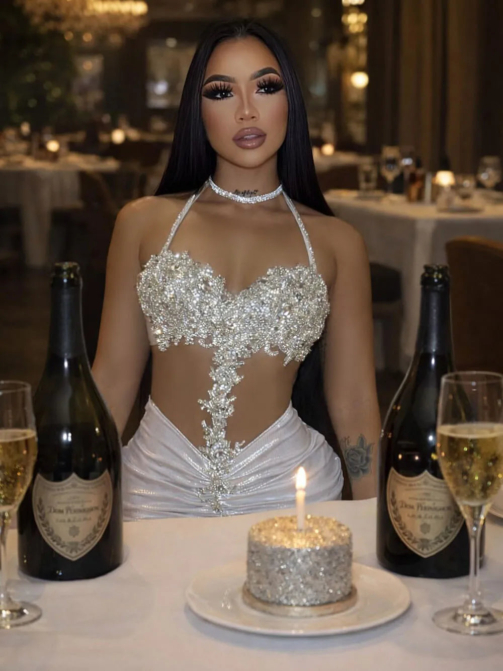 👑 QUEEN SEQUINS APPLIQUÉS — ANNIVERSAIRE ROYALE EDITION