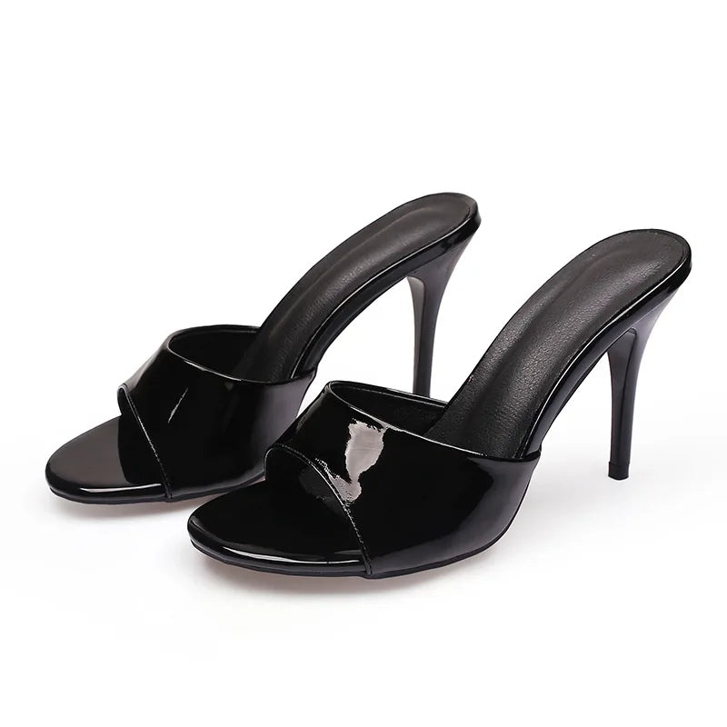 👑 ROYAL MULES — TALONS FINS LACQUÉES