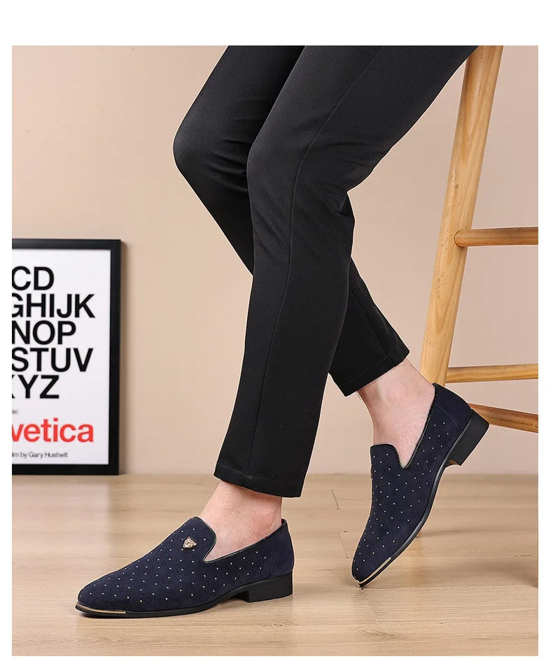 👑 King Loafer Suède – Chaussure Élégante Confort