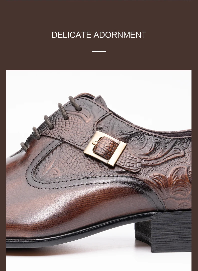 👑 Royal Oxford Européen – Cuir Véritable Formel