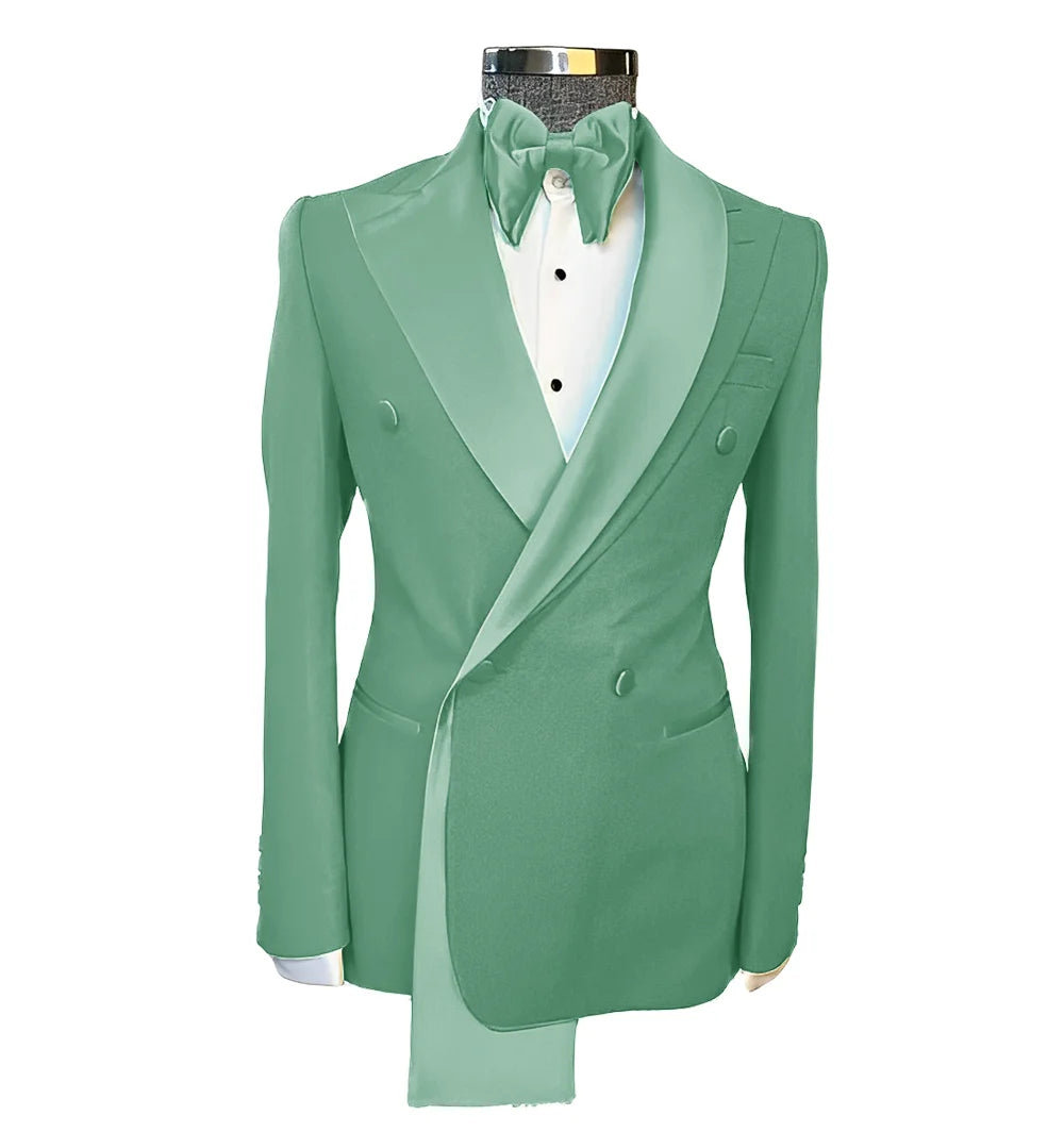 👑 KING PEAK LAPEL BLAZER — VESTE MARIAGE REVERS EN POINTE SUR MESURE