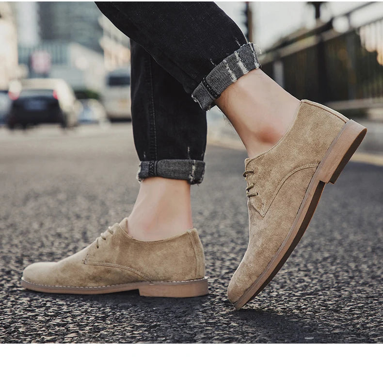 👑 King Derby Suede – Grande Taille Business