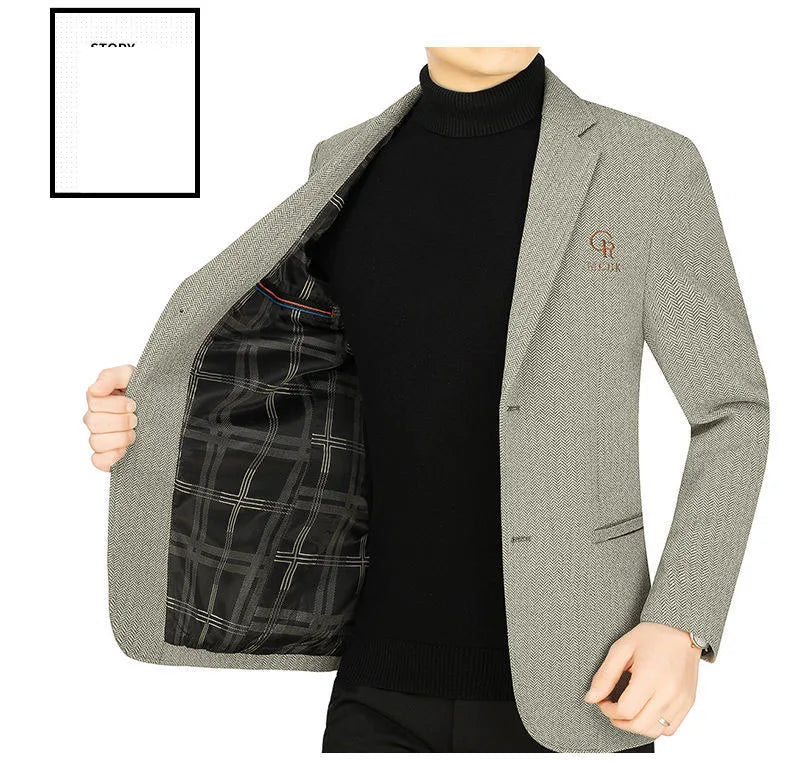 👑 KING WOOL BLAZER — VESTE BLAZER LAINE LUXE BUSINESS CASUAL SIGNATURE