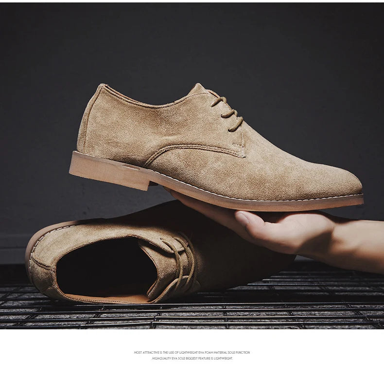 👑 King Derby Suede – Grande Taille Business