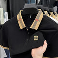 👑 KING POLO SIGNATURE — POLO COTON-SOIE MANCHES COURTES LOGO LUXE ÉTÉ