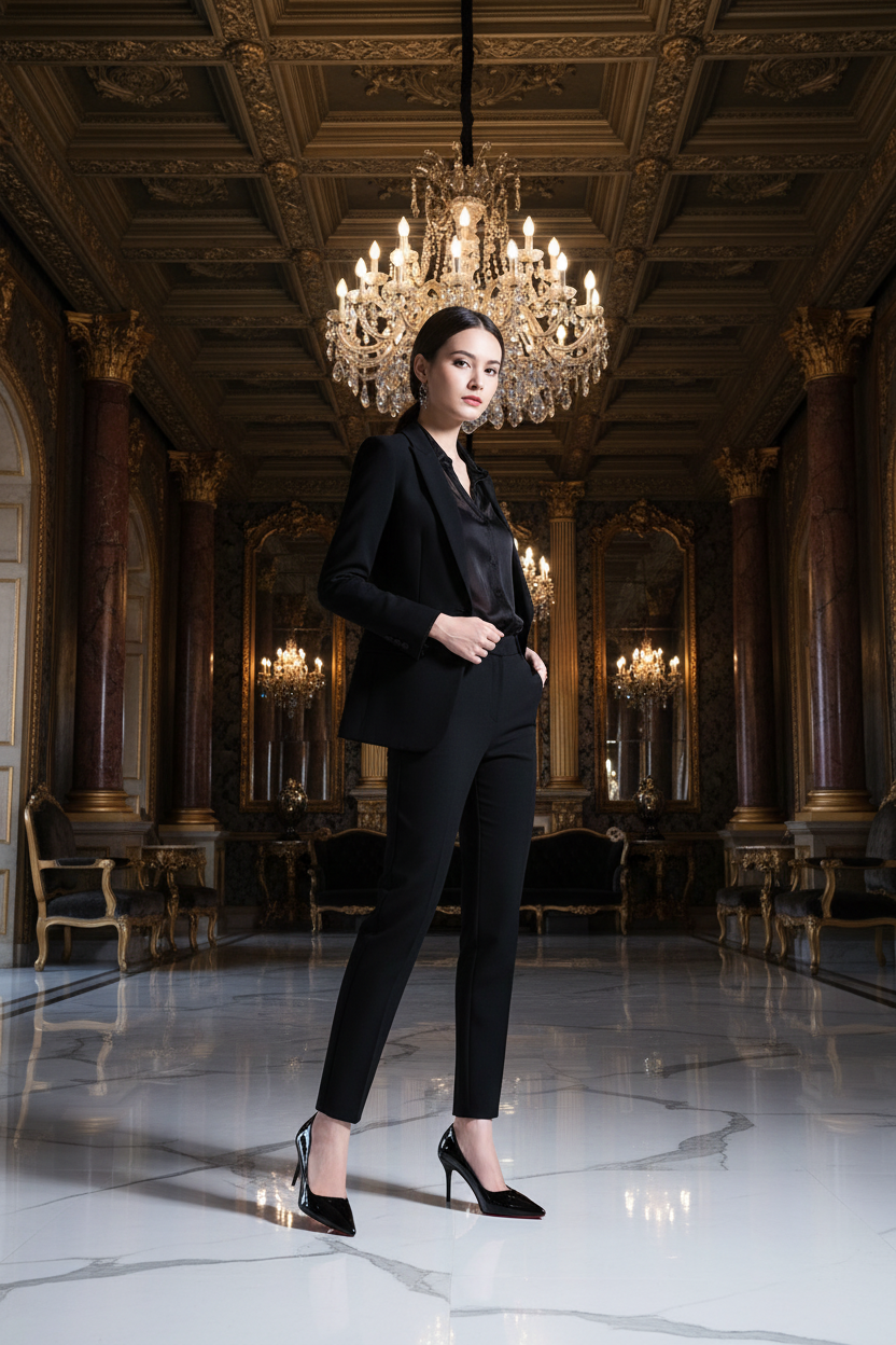 👑 ROYAL VERNI ROUGE — ESCARPINS AIGUILLES BOUT POINTU