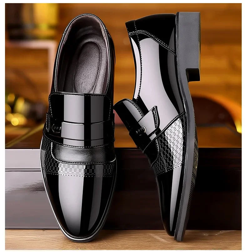 👑 Royal Brogue Retro – Oxford Sculpté Gentleman
