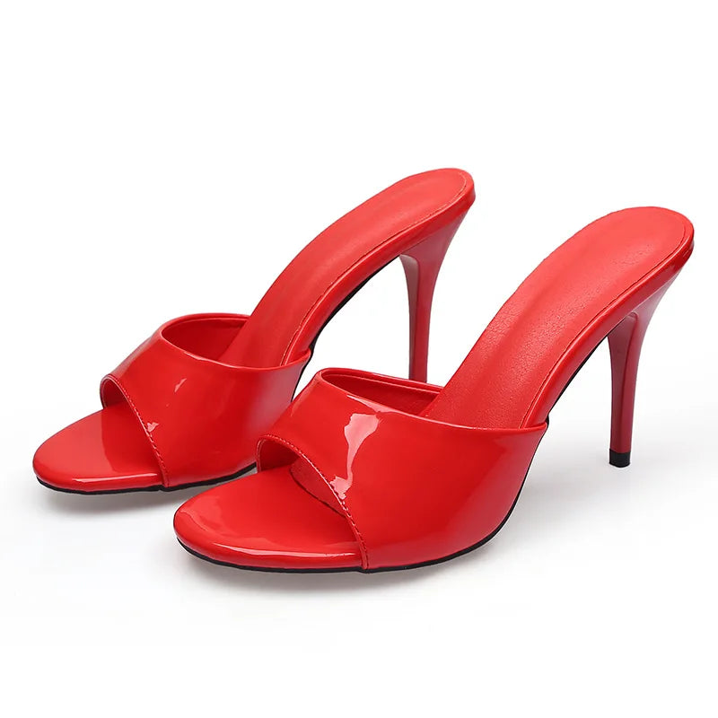 👑 ROYAL MULES — TALONS FINS LACQUÉES